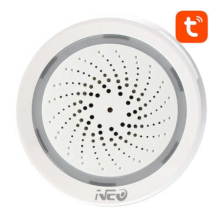 Smart Alarm Siren NEO NAS-AB02WT with Humidity Temperature Sensor WiFi TUYA - Access control<<<Actuators<<<Smart