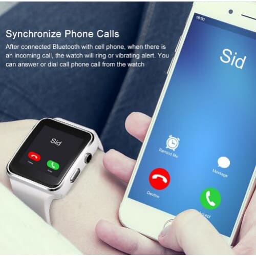 Smart watch X6, SIM card, Camera, Android