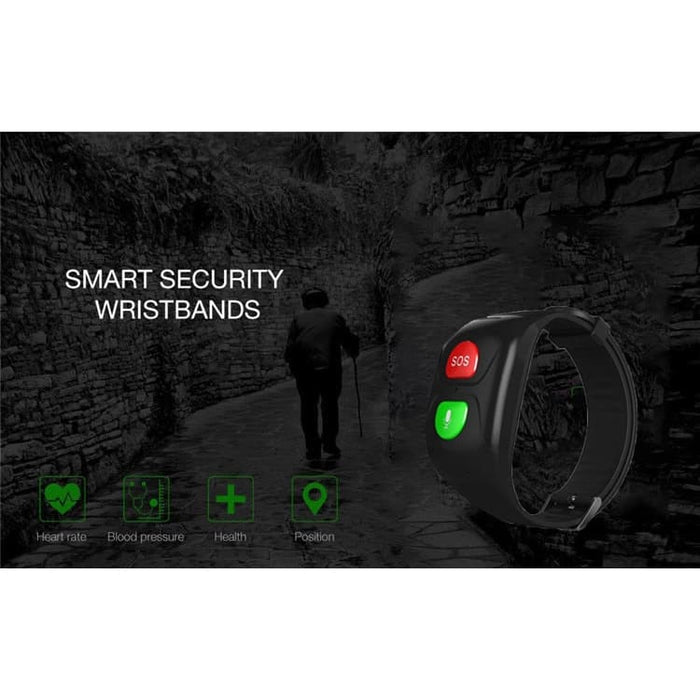 Smart bracelet remote monitoring of health indicators adults and children Vektros VS18, GPS tracking, SIM card, SOS button and call, pulse, blood pressure, alarm falling