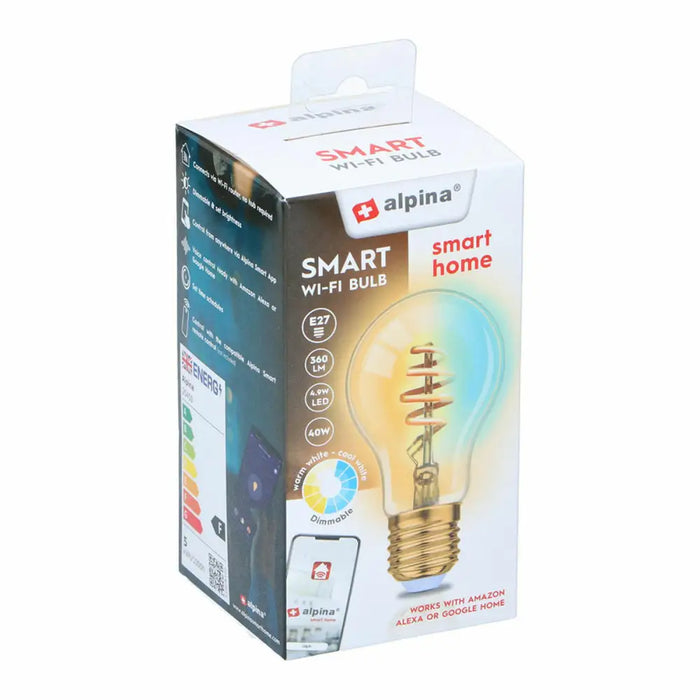 Smart Light bulb Alpina RGB Wi-Fi 5 W 4,9 W E27 1800-6500 K 360 Lm - Сигурност Удома<<<Дом Градина<<<BigBuy&&&Смарт