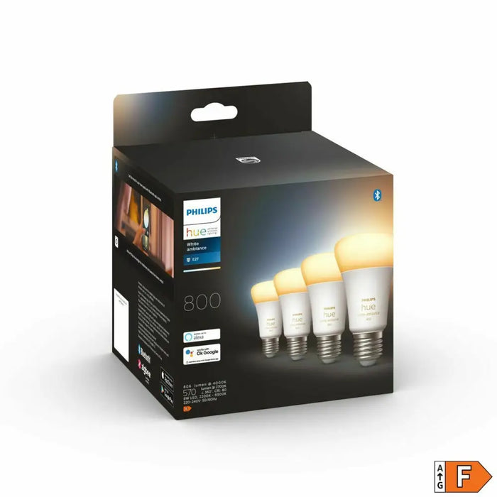 Smart Light bulb Philips A60 - E27 - 800 60 W 9 W E27 LED 2200K 6500 K 800 lm 806 lm - Сигурност Удома<<<Дом