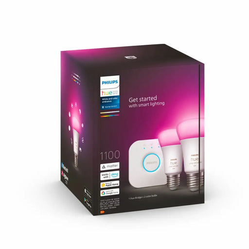 Smart Light bulb Philips Kit de inicio E27 9 W E27 LED 6500 K 806 lm - Сигурност Удома<<<Дом Градина<<<BigBuy&&&Смарт