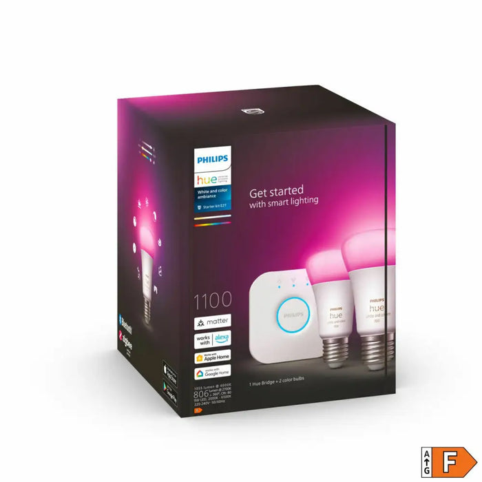 Smart Light bulb Philips Kit de inicio E27 9 W E27 LED 6500 K 806 lm - Сигурност Удома<<<Дом Градина<<<BigBuy&&&Смарт