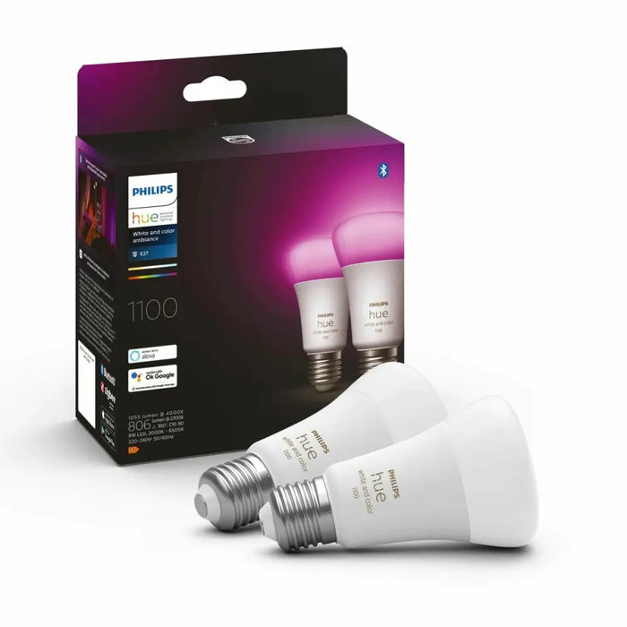 Smart Light bulb Philips Pack de 2 E27 White F 9 W E27 806 lm (6500 K) - Декорация и Осветление<<<Дом