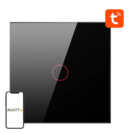Smart Light Switch ZigBee Avatto ZTS02-EU-B1 1 Way TUYA (black) - Switches<<<Control devices<<<Smart Home<<<InnproXML