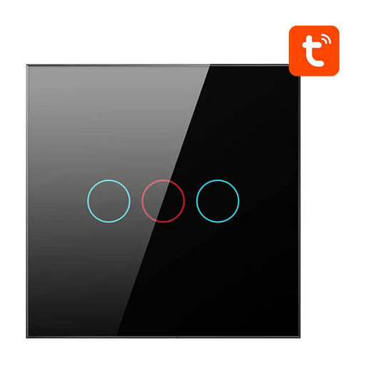 Smart Light Switch ZigBee Avatto ZTS02-EU-B3 3 Way TUYA (black) - Switches<<<Control devices<<<Smart Home<<<InnproXML