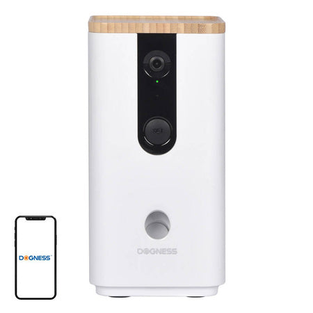 Smart snack feeder with camera T03 Dogness (White) - Bowls<<<Food Dispensers<<<Pets<<<InnproXML