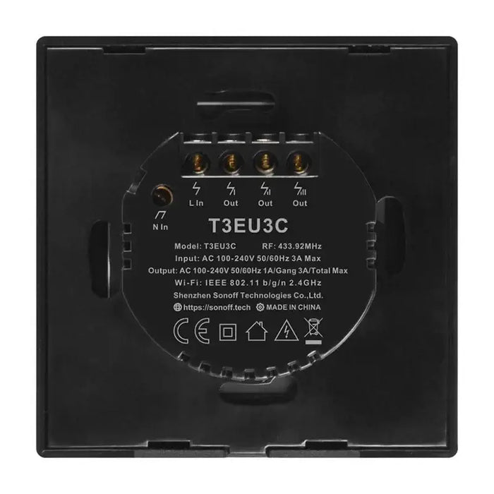 Smart Switch WiFi + RF 433 Sonoff T3 EU TX (3-channels) - Switches<<<Control devices<<<Smart
