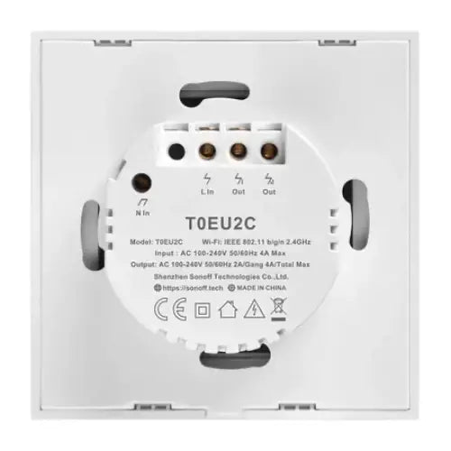 Smart Switch WiFi Sonoff T0 EU TX (2-channel) - Switches<<<Control devices<<<Smart Home<<<InnproXML&&&Smart
