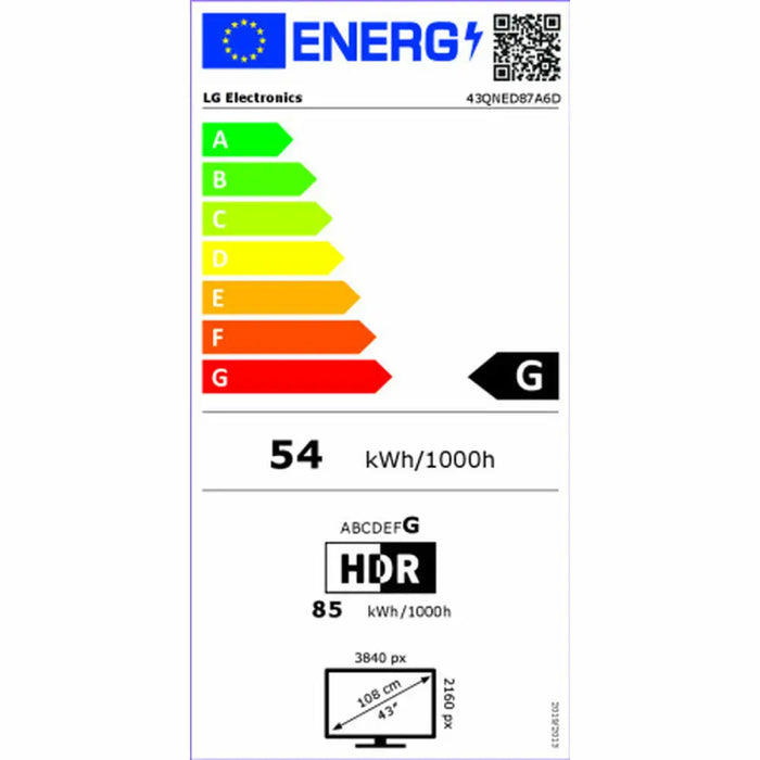 Smart TV LG 43QNED87A6D 43’’ 4K Ultra HD LED HDR Edge-LED QNED - Електроника Телевизори<<<Компютри|