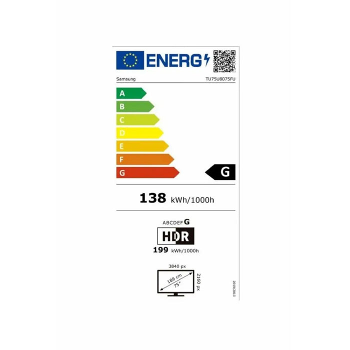 Smart TV Samsung TU75U8075FUX 75 75’’ 4K Ultra HD LED HDR - Електроника Телевизори<<<Компютри|