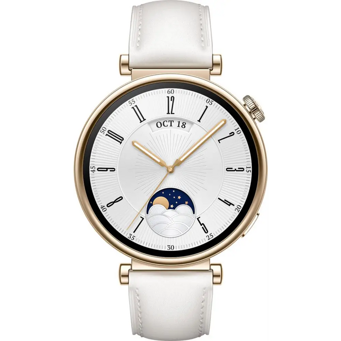 Smart watch Huawei GT4 Aurora-B19L White Leather - Смарт часовници<<<Смарт устройства<<<TechMart&&&Watches<<<HUAWEI
