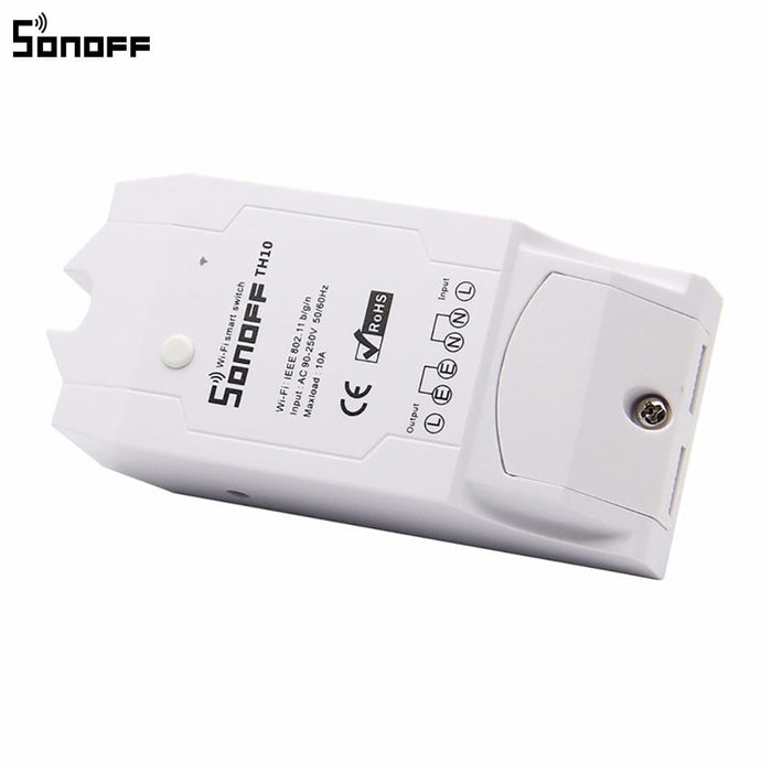 Smart Wi-Fi switch Sonoff TH16, 16A 2200W, with a sensor for temperature and humidity