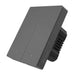 Smart WiFi wall switch SONOFF M5-2C-80 (2-channel for frame graphite) - Switches<<<Control devices<<<Smart