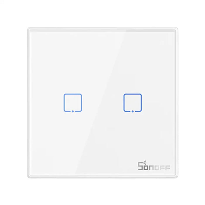 Smart Wireless Wall Switch Sonoff T2EU2C-RF 433MHz (2-channel) - Switches<<<Control devices<<<Smart