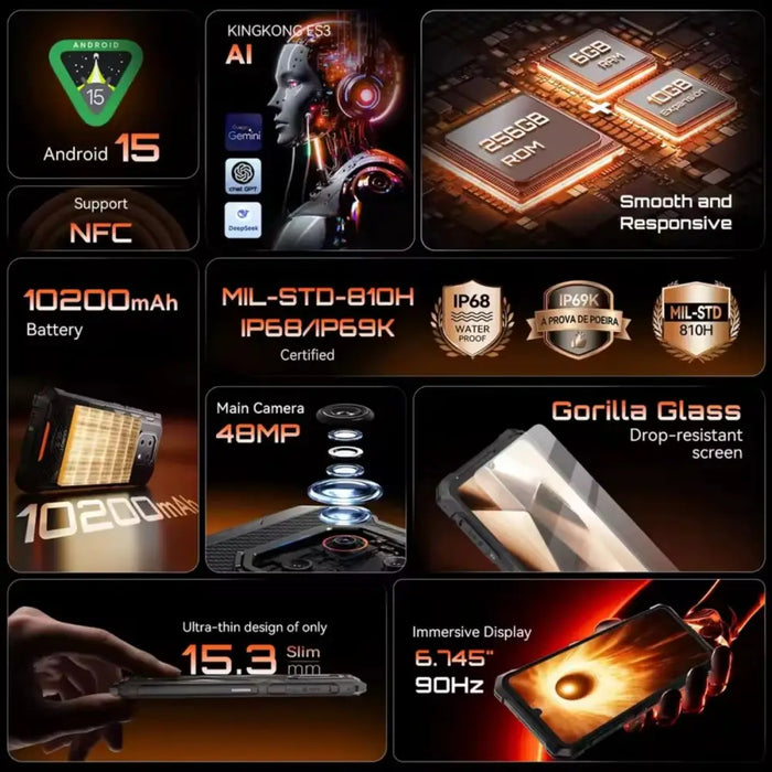Smartphone Cubot CUBKKES3BLK 6 GB RAM 256 GB 6,75’’ - Електроника Телефони и таблети<<<Компютри|