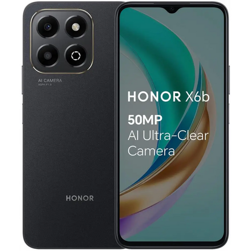 Smartphone Honor X6b 4/128GB Midnight Black - Смартфони<<<Телефони и таблети<<<TechMart&&&Електроника Телефони и