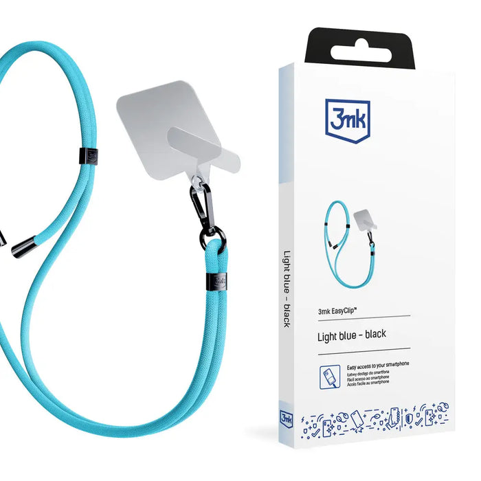 Smartphone Lanyard 3mk EasyClip - Blue - *Kategoria tymczasowa<<<HurtelXML