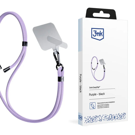 Smartphone Lanyard 3mk EasyClip - Purple - *Kategoria tymczasowa<<<HurtelXML