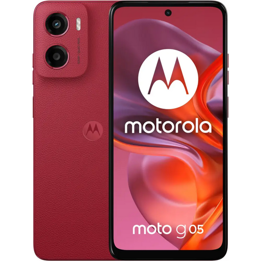Smartphone Motorola Moto G05 8/256GB Plum Red - Смартфони<<<Телефони и таблети<<<TechMart&&&Мобилни