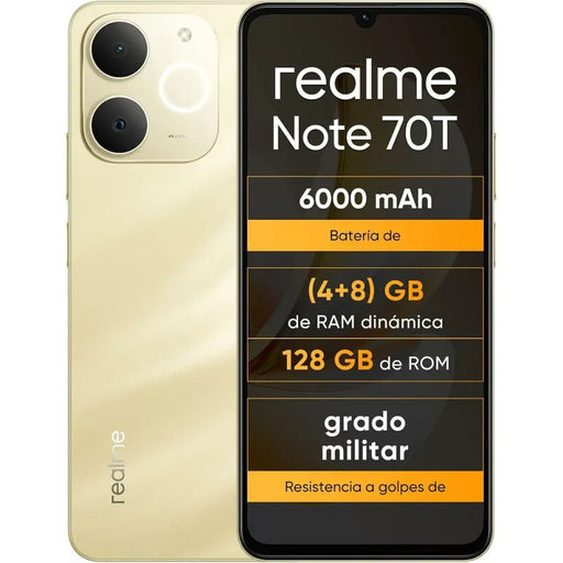 Smartphone Realme NOTE 70T 4 GB RAM 128 GB 6,74’’ Unisoc Golden - Електроника Телефони и таблети<<<Компютри|