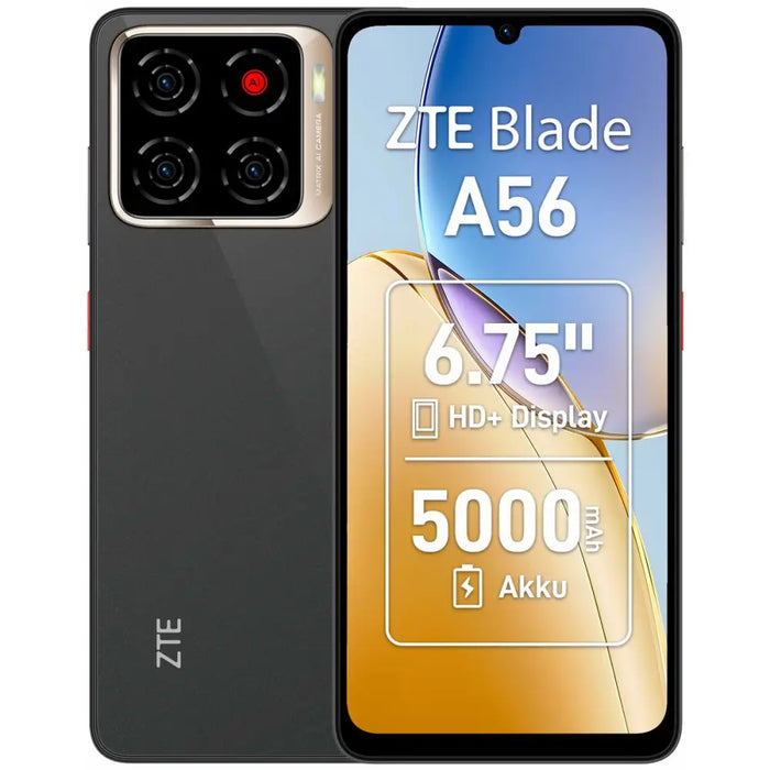 Smartphone ZTE Blade A56 6,75’’ Unisoc 4 GB RAM 64 GB Black - Мобилни телефони<<<Електроника Телефони и