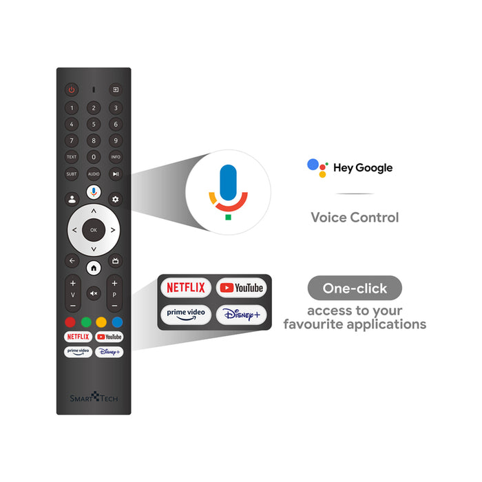 TV SMARTTECH 32QG01V QLED SMART TV, GOOGLE TV, 32.0 ", 80.0 cm