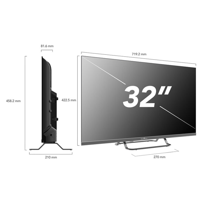 TV SMARTTECH 32QG01V QLED SMART TV, GOOGLE TV, 32.0 ", 80.0 cm