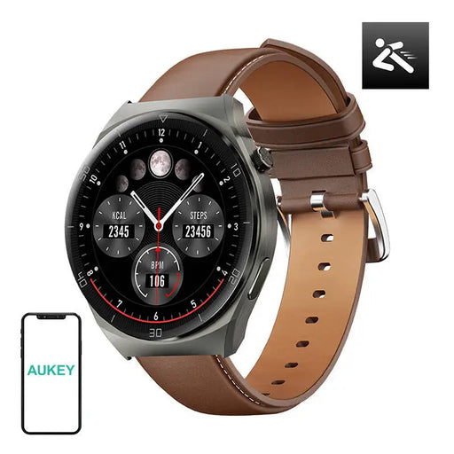 Smartwatch 2 ultra Aukey SW-2U (brown leather) - Smartwatches<<<Smartwatches<<<InnproXML