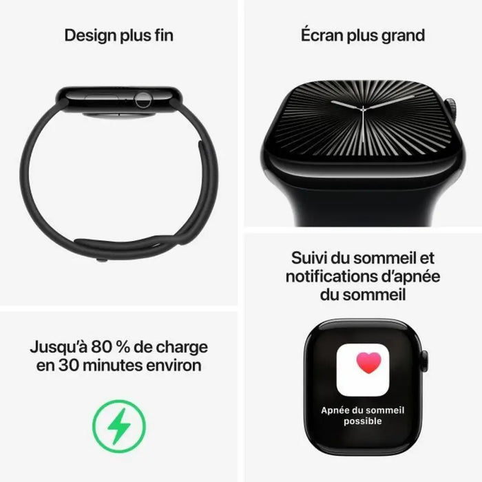 Smartwatch Apple Series 10 GPS 46 mm Black - Електроника Телефони и таблети<<<Компютри|