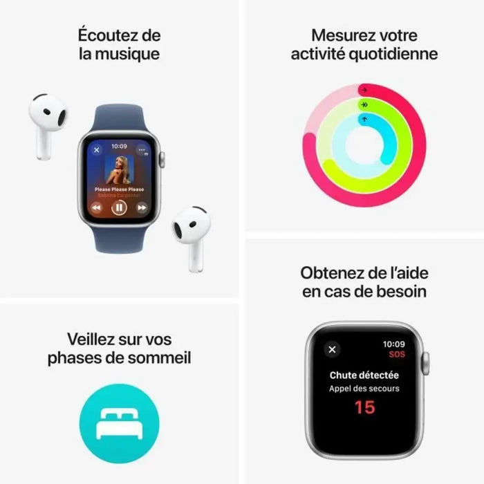 Smartwatch Apple Watch SE Blue Silver 44 mm - Smartwatches<<<Електроника Телефони и таблети<<<Компютри|