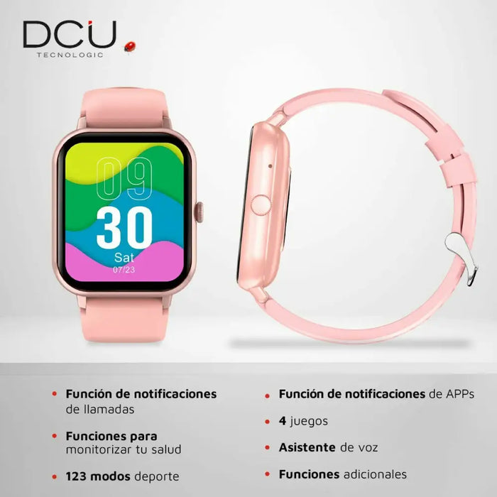 Smartwatch DCU CURVED GLASS PRO Pink - Електроника Телефони и таблети<<<Компютри|
