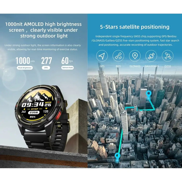 Smartwatch Mibro GS Active Black 1,3’’ - Smartwatches<<<Електроника Телефони и таблети<<<Компютри|