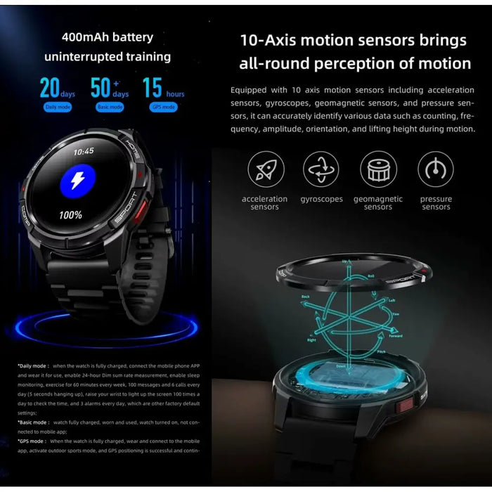 Smartwatch Mibro GS Active Black 1,3’’ - Smartwatches<<<Електроника Телефони и таблети<<<Компютри|