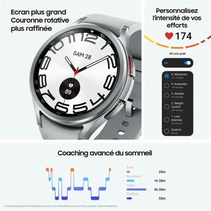 Smartwatch Samsung Galaxy Watch6 Classic R965 Multicolour Silver - Електроника Телефони и таблети<<<Компютри|