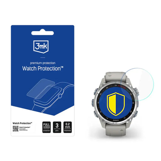 Smartwatch Screen Protector 3mk Watch Protection FlexibleGlass for Garmin Descent Mk3 / Mk3i (43mm) - Cell phone