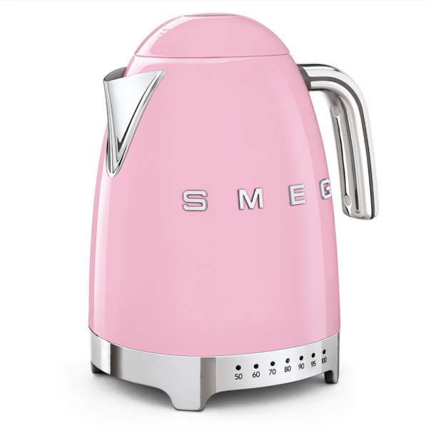 Electric kettle SMEG KLF04PKEU, 2400 W, 1.7 L, Pink