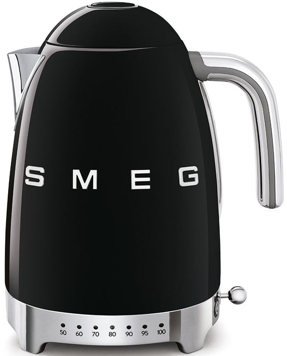 Electric kettle SMEG KLF04BLEU, 2400 W, 1.7 L, Black