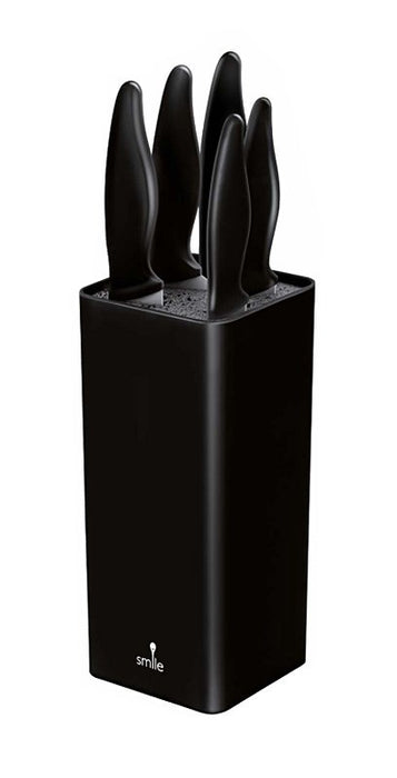Smile SNS-6 6-piece block knife set black