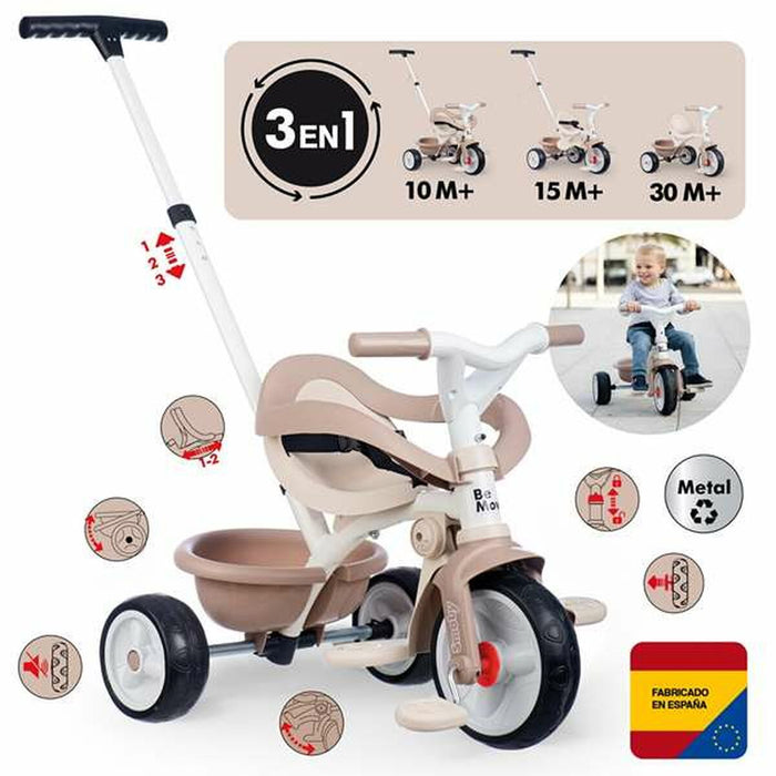 Tricycle Smoby Be Move Confort Beige