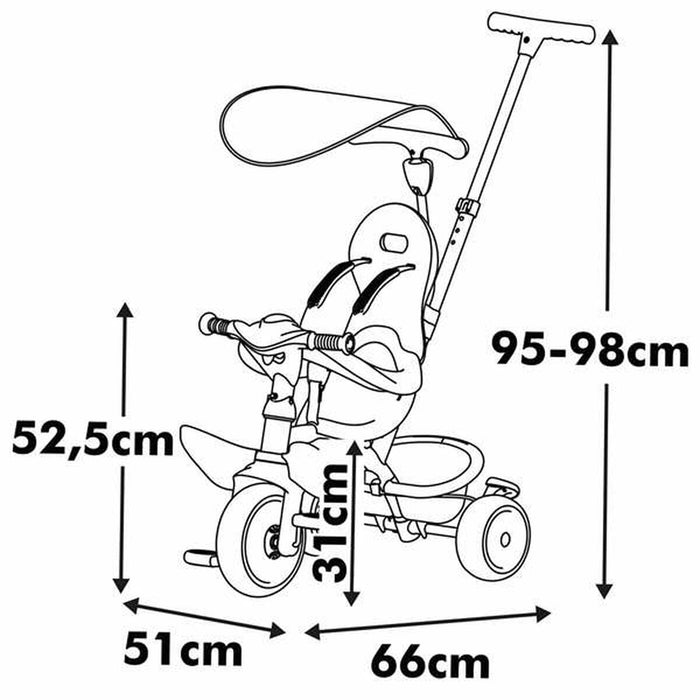 Tricycle Smoby S.Life Balade Multicolour