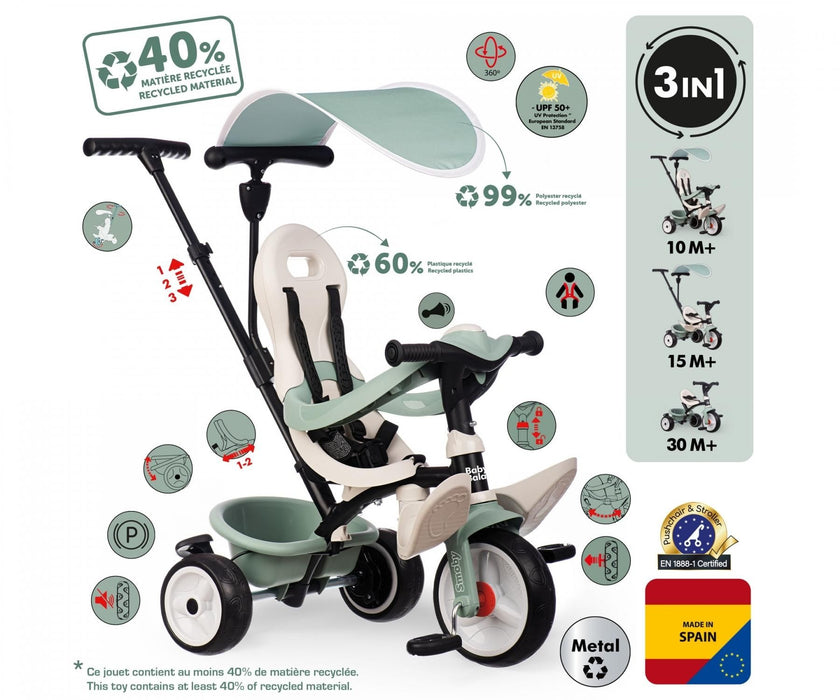 Tricycle Smoby S.Life Balade Multicolour