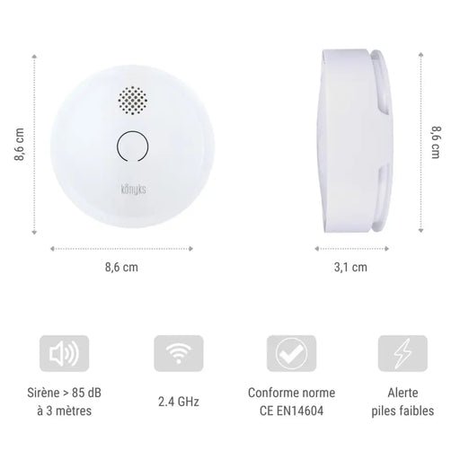 Smoke Detector Konyks FireSafe 2 Wireless - Сигурност Удома<<<Дом Градина<<<BigBuy&&&Системи за сигурност<<<Сигурност