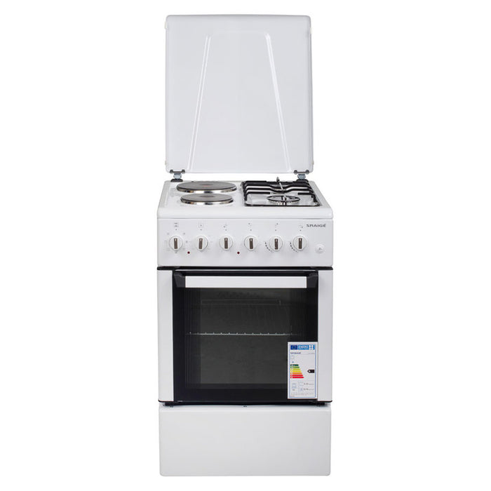 Combined stove SNAIGE FF-5223MBZW A, 2 GAS AND 2 ELECTRIC