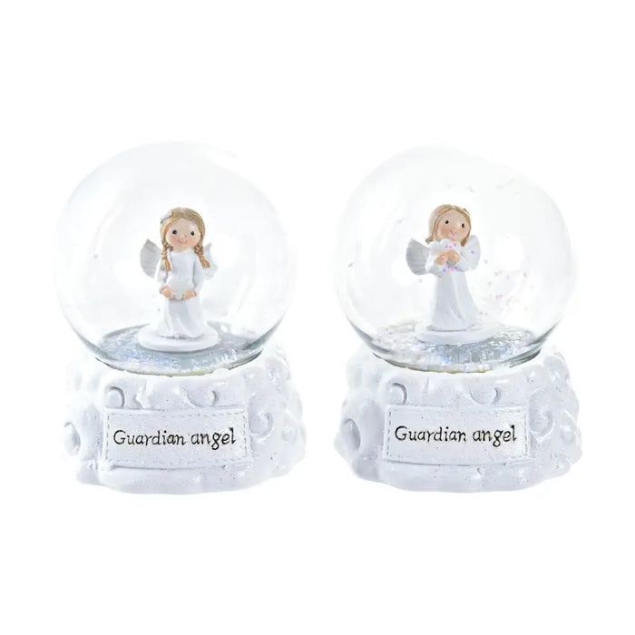 Snowball DKD Home Decor White 6,5 x 6,5 x 8,5 cm (2 Units) - Декорация и Осветление<<<Дом Градина<<<BigBuy&&&Коледни