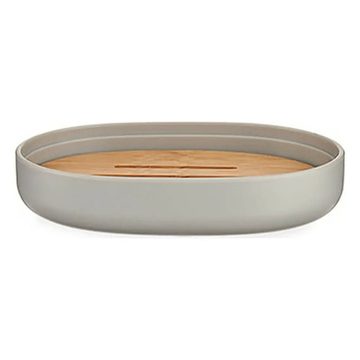 Soap dish Berilo Brown Grey Bamboo polypropylene 9,5 x 2,5 x 13 cm 13 x 2,5 x 9,5 cm (6 Units) - Баня<<<Дом