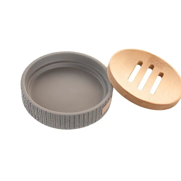 Soap dish DKD Home Decor 11 x 11 x 2,5 cm Grey Cement - Баня<<<Дом Градина<<<BigBuy&&&Аксесоари и кранчета<<<Баня<<<Дом