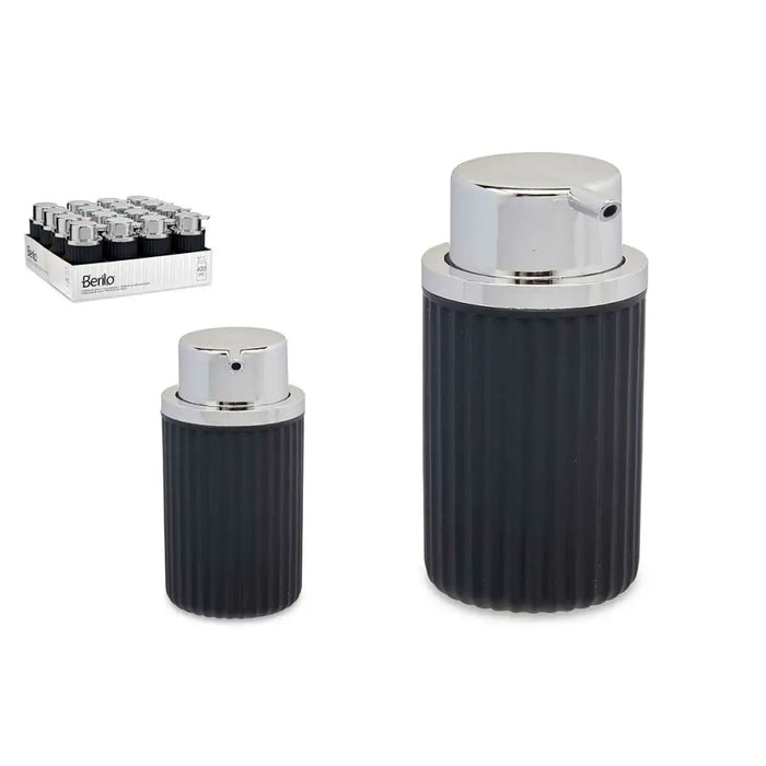 Soap Dispenser Berilo Anthracite Plastic 420 ml 7 x 14,5 x 8,5 cm (16 Units) - Баня<<<Дом Градина<<<BigBuy&&&Аксесоари