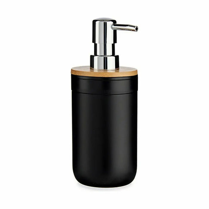 Soap Dispenser Berilo Black Bamboo polypropylene 350 ml 8 x 17 x 9 cm 9 x 17 x 8 cm (6 Units) - Баня<<<Дом