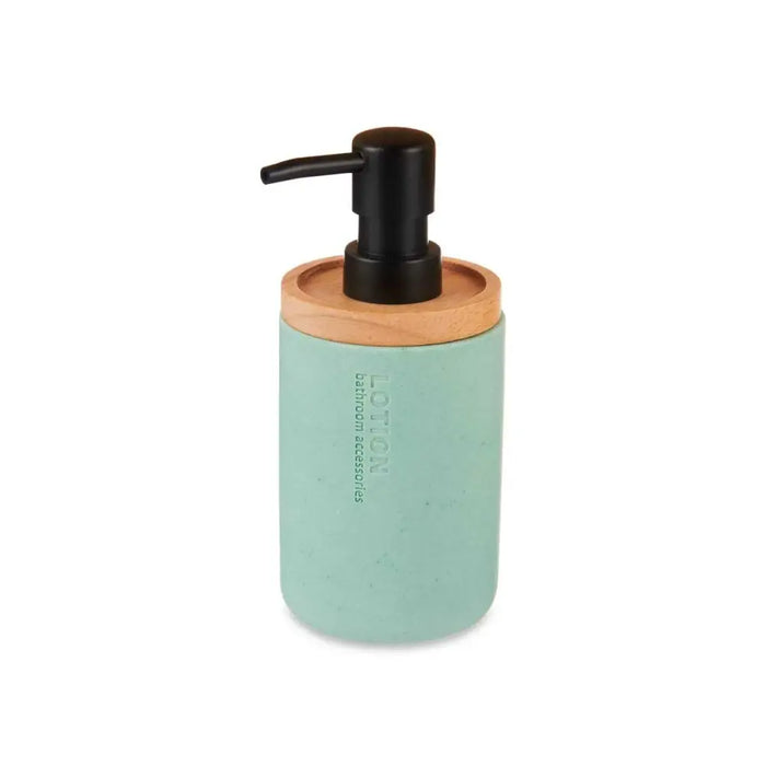 Soap Dispenser Berilo Mint Wood Resin Plastic 9,5 x 18,5 x 7,8 cm (6 Units) - Баня<<<Дом Градина<<<BigBuy&&&Аксесоари и